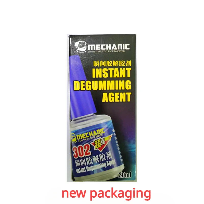 MECHANIC 20ml MCN-302 Glue Remover Liquid Strong Instant for PCB IC/502/UV Glue/phone Repair/clean Stains Tool