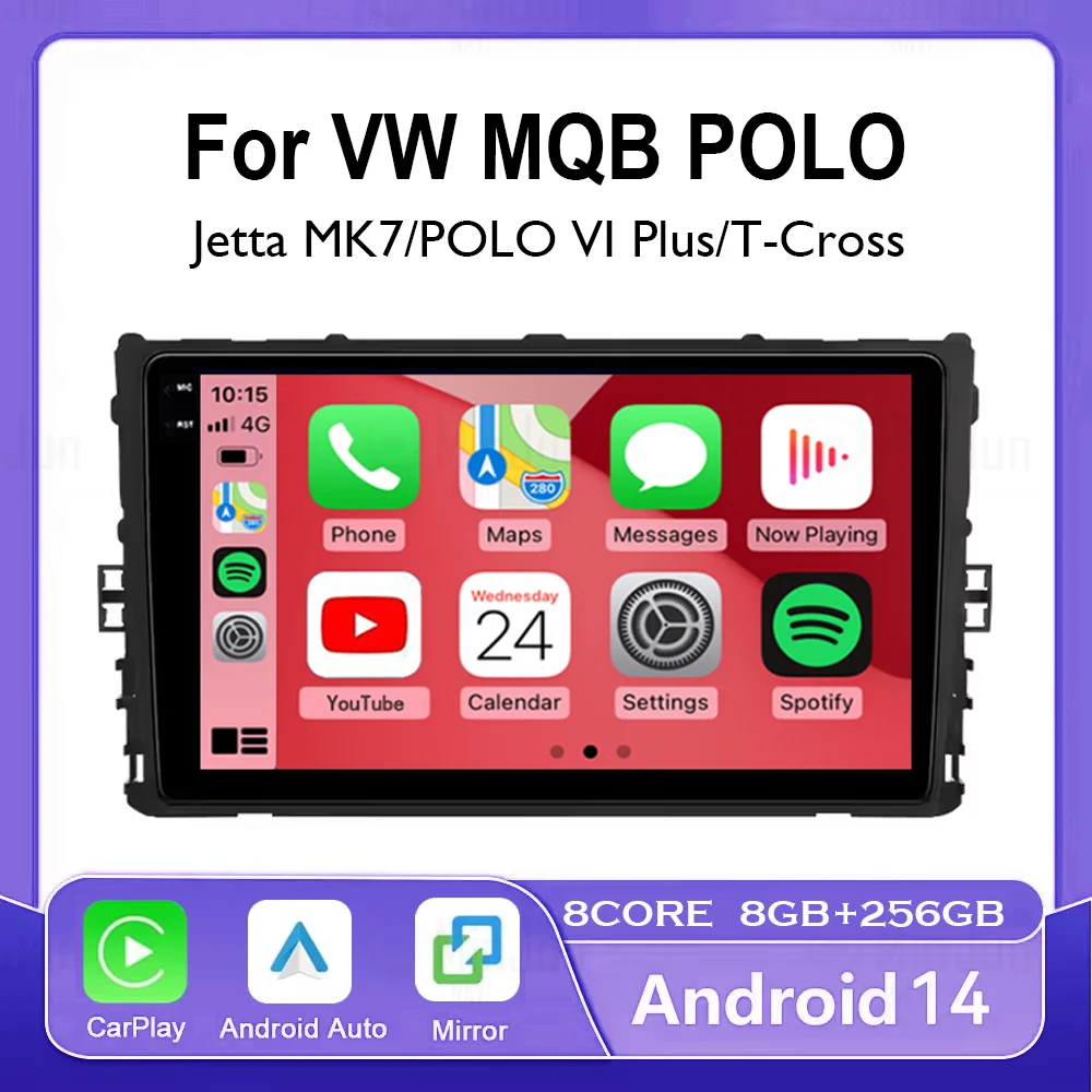 

Android 14 Car Radio For VW Volkswagen MQB POLO VI Plus Jetta MK7 T6 Bora Wireless Carplay Auto Car Stereo Multimedia Player
