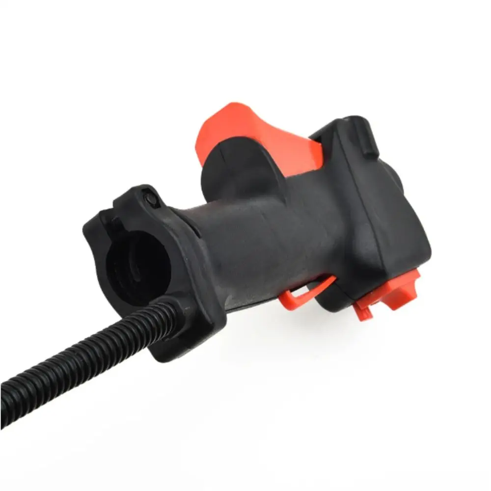 

Black Handle Lawn Mower Switch 26mm Tube Direct Throttle Throttle Cable Handle Clamp Design On Off Switch Brush Cutter Switch
