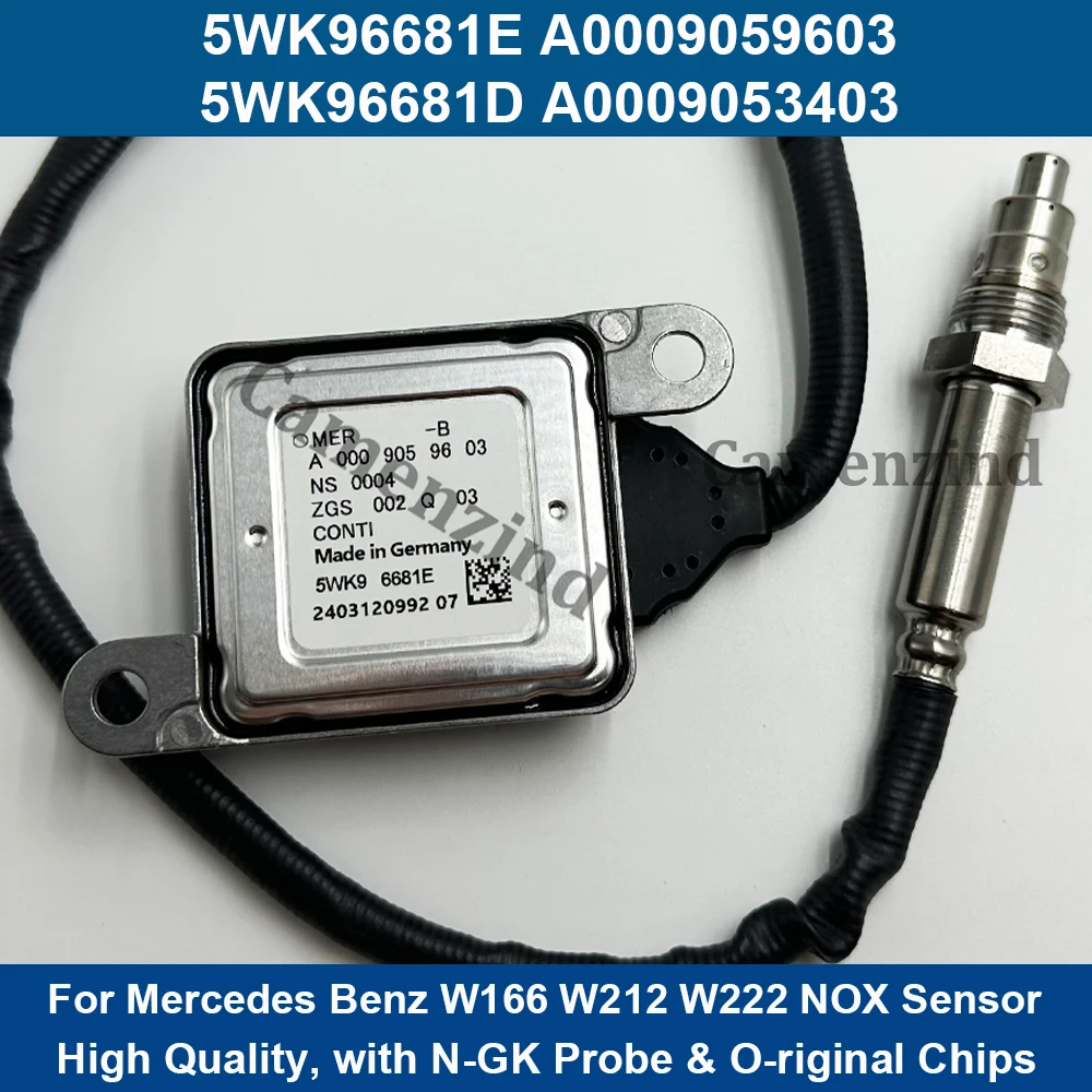 جودة عالية 5WK96681E A0009059603 0009059603 5WK96681D مستشعر أكاسيد النيتروجين لمرسيدس بنز W166 W212 W222 W447 العداء