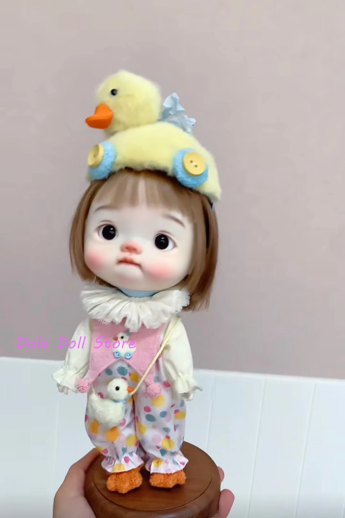 Dula boneca artesanal bonito pato amarelo conjunto blythe ob24 ob22 diandian ob11 gsc azone licca icy jerryb 1/6 bjd boneca acessórios