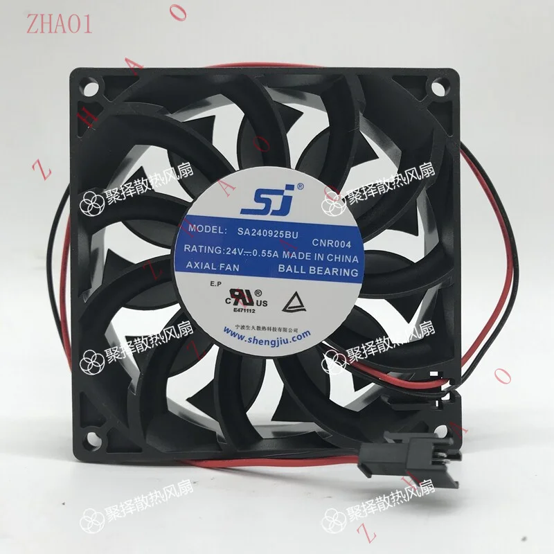Z   for SJ SA240925BU 9025 24V 0.55A 9CM 2-wire inverter cooling fan