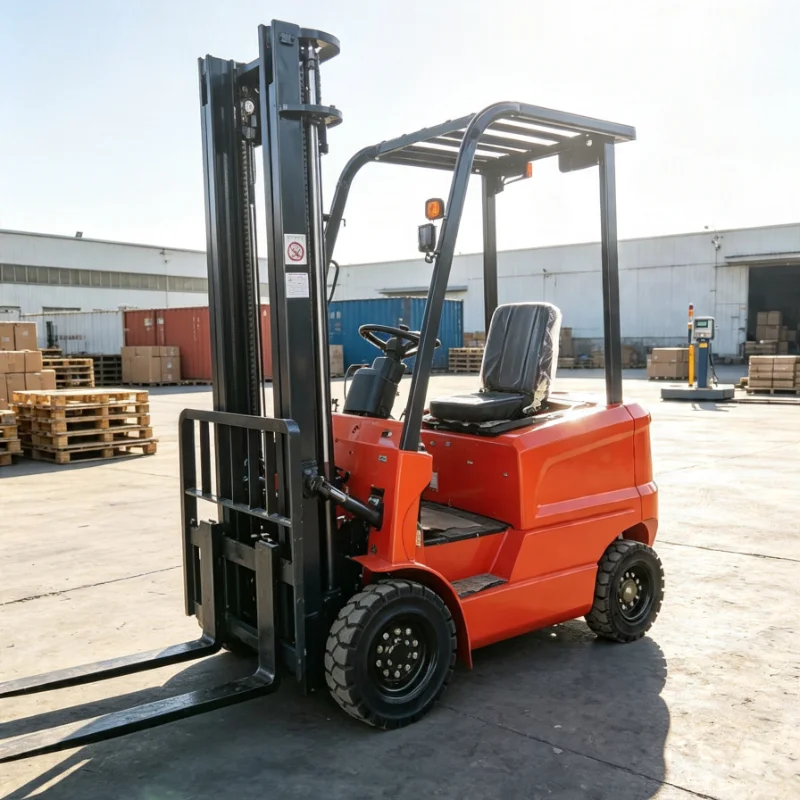 Customized Electric Reach Forklift Truck Narrow Aisle Design For High Bay Warehouse Racking System Access Work