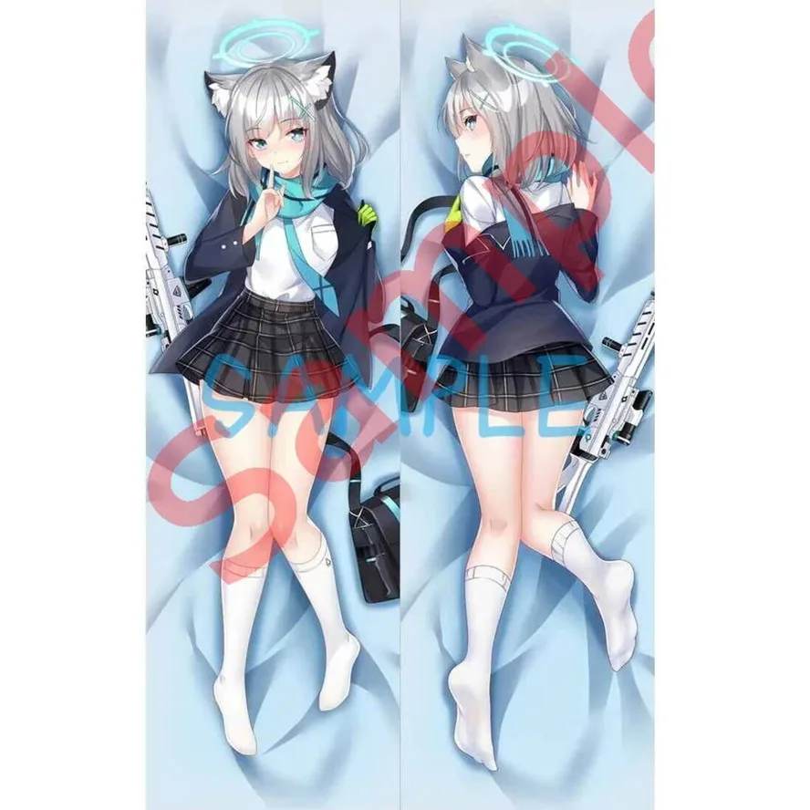 

ACG Blue Archive Sunaōkami аниме Shiroko Dakimakura Waifu наволочка 2-сторонний декор с принтом наволочка шарнирная наволочка для тела подарок
