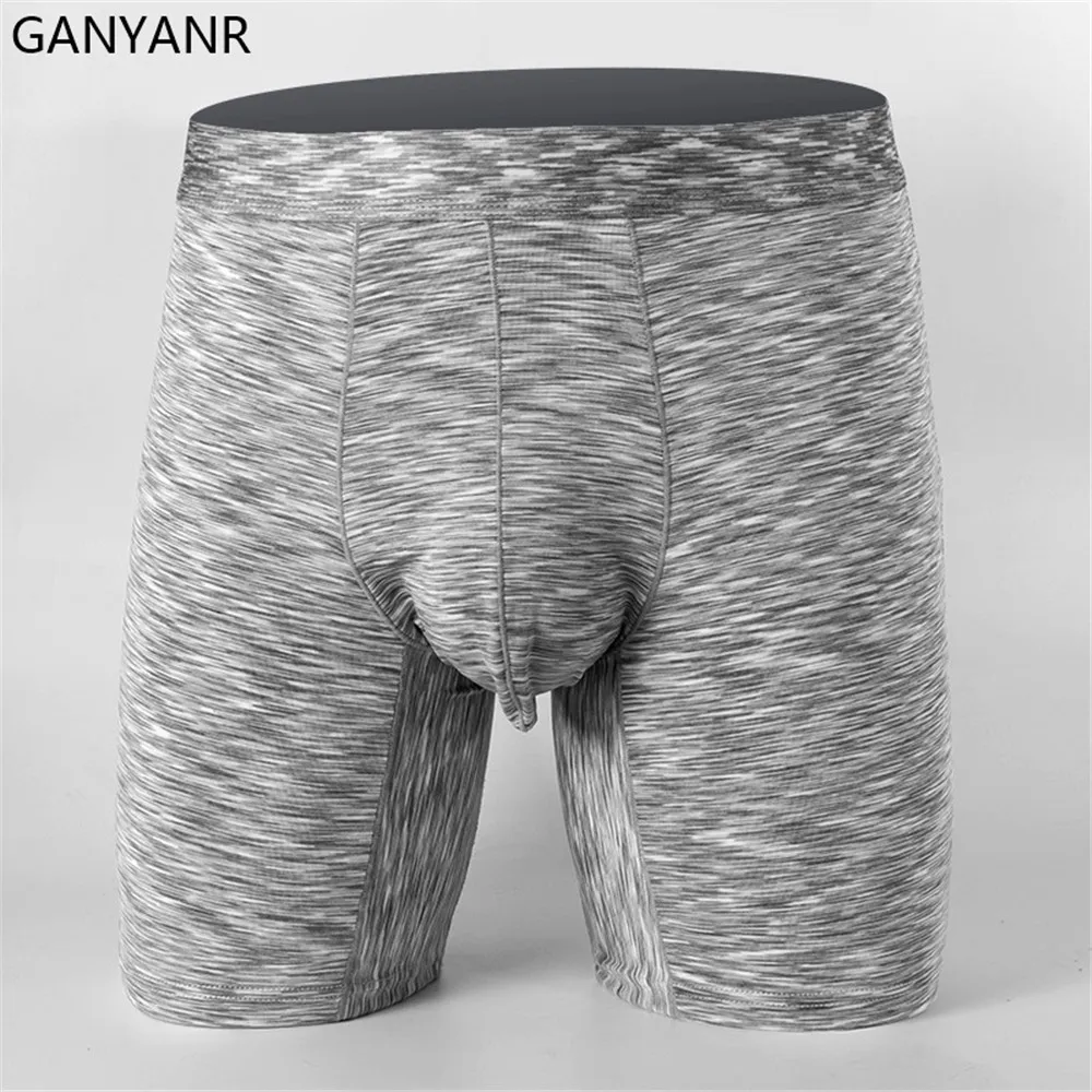 GANYANR Compression Shorts Running Tights Men Gym Leggings Sportswear Fitness Sport Basketball Sexy Yoga Tennis U convex Soccer