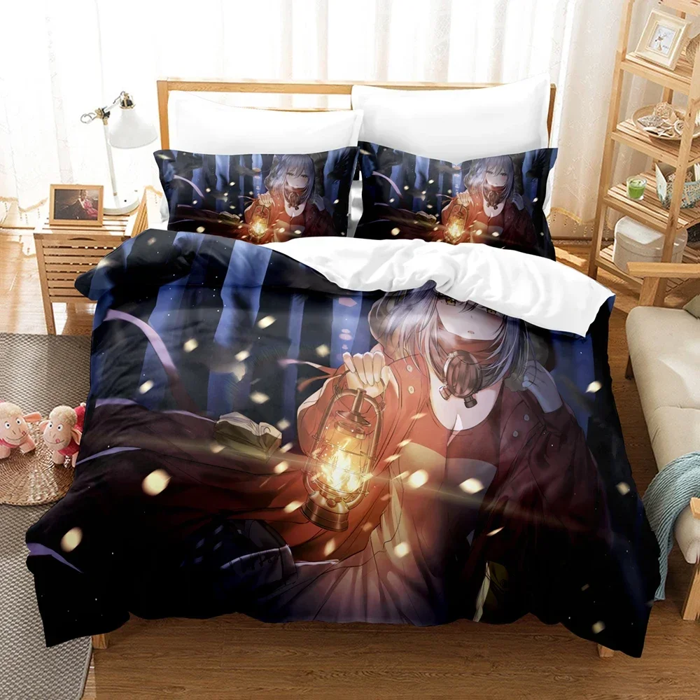 

Anime Game Arknights Bedding Set Single Twin Double Queen King Cal King Size Bed Linen Set