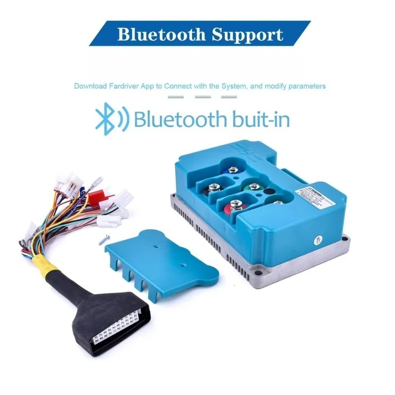 72V 100A Brushless Motor Controller, 5000W/6000W IP65 Protection 350A Max Current for Electric Motorcycle E‑Bike