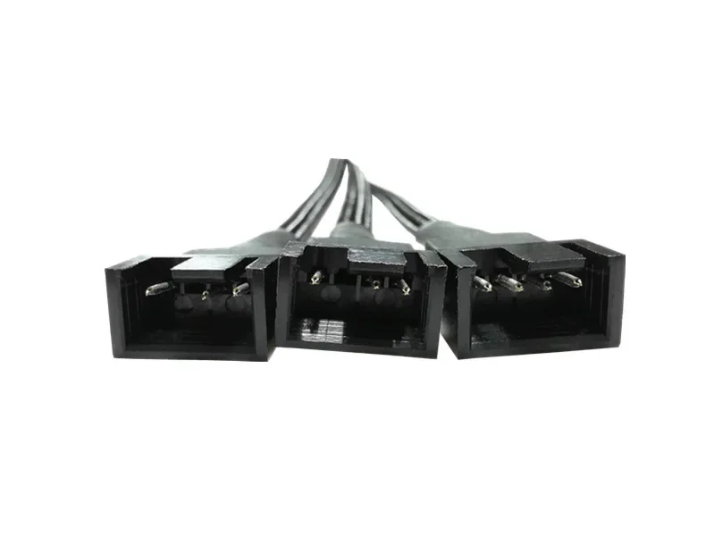 4 Pin Y Splitter Cable 4 Pin PWM Female To 3/4 Pin Motherboard CPU Fan PC Case Fan Extension Adapter Cable Fan Cooling Accessory