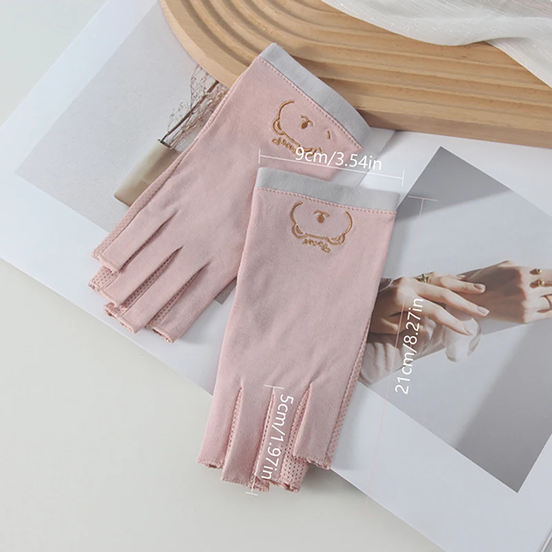 1 Pair Fingerless Anti-UV Nail Gloves UV Gel Shield For Manicure Nail Art LED Lamp Dryer Radiation Protection Hand Gloves