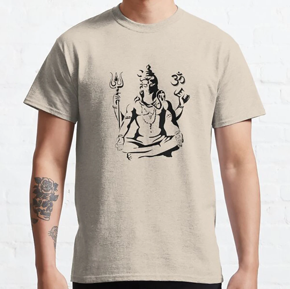 Lord Shiva - Mahadeva Hinduism Gods Gift t shirt Hindu Mythology O-Neck short sleeve 100% cotton Graphic clothes All size tops