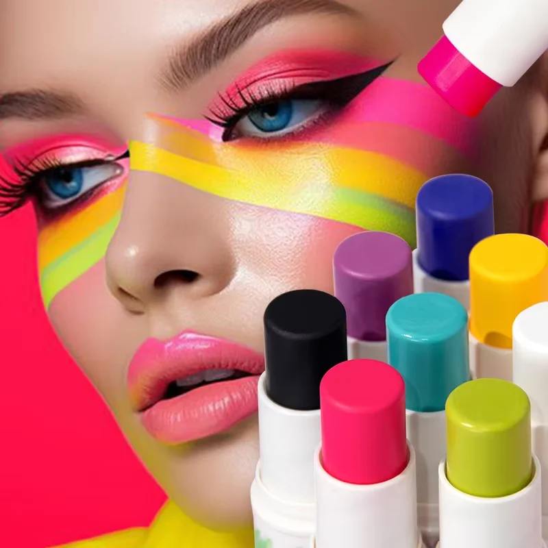 Body and Face Paint,Matte Lipstick,Long-lasting,Highly Pigmented,Non-stick Cup,Waterproof,Multi-purpose,Women Makeup, Halloween