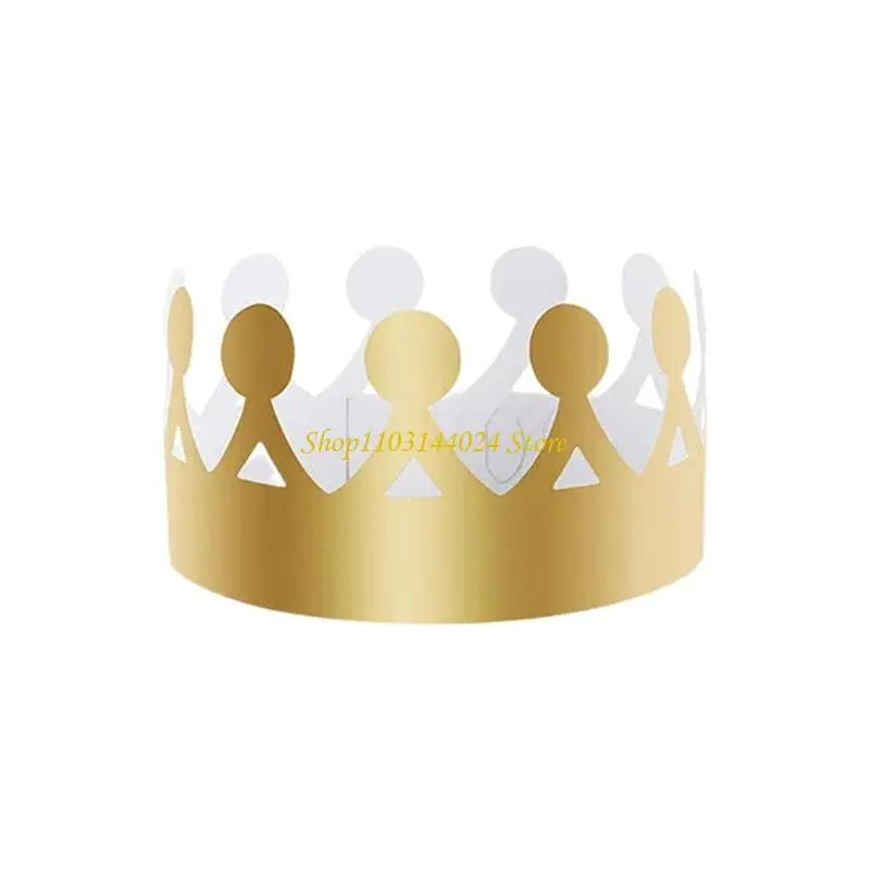 

N5KE 20Pcs Adjustable Paper Party Hats Birthday Celebrations Family Gatherings Lightweight Paper Celebration Crowns