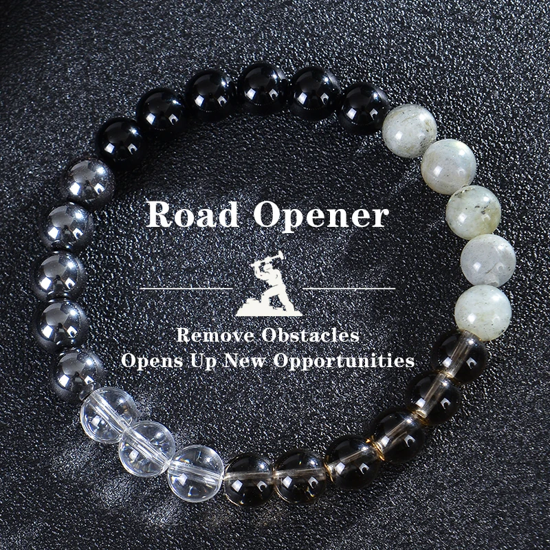 Natural Stone Wealth Love Lucky Bracelet for Men Fashion Original Stone Beading Creative Birthday Gift For Boyfriend Husband