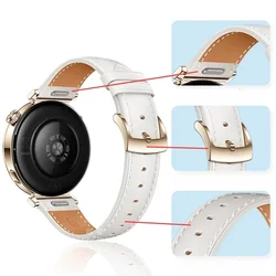 18mm Leather Strap for Huawei Watch GT 5 Pro 42mm /GT4 /GT5 41mm,Original Same Design Fashion Watchband