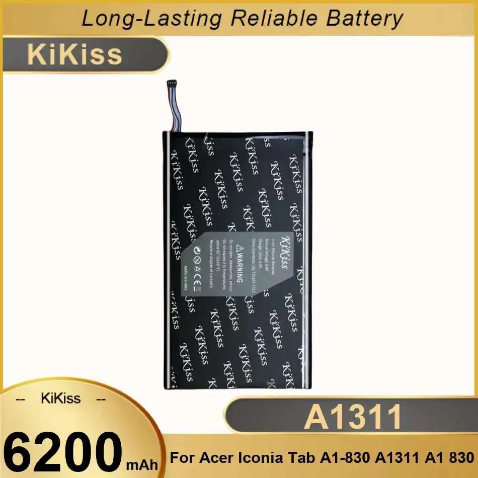 

Reliable Replacement 6200mAh Tablet Battery For Acer Iconia Tab A1-830 A1311 A1 830