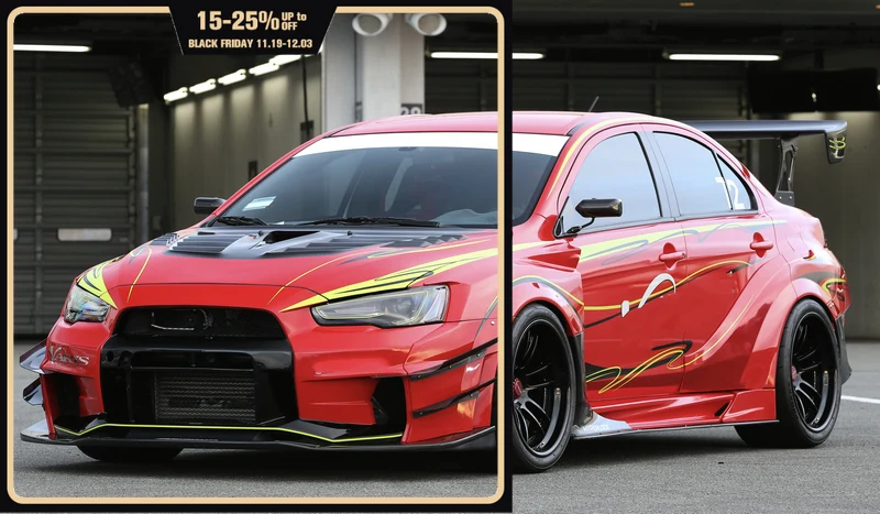 

Для Mitsubishi EVO 10 VRSV2 широкий стиль стекловолокна передняя губа FRP стекловолокно бампер сплиттер (только может быть использован на широкий комплект)