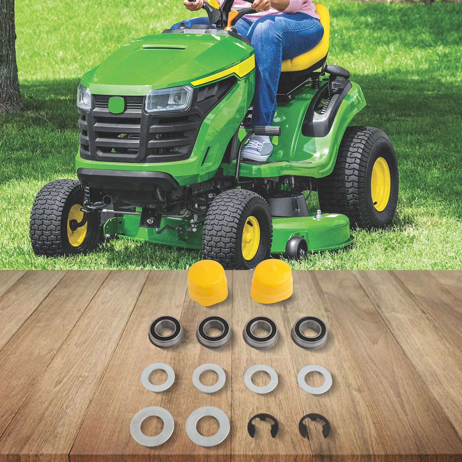 Front Wheel Bushing To Bearing Conversion Kit For Craftsman 9040 532009040 121748x Lawn Repair Parts
