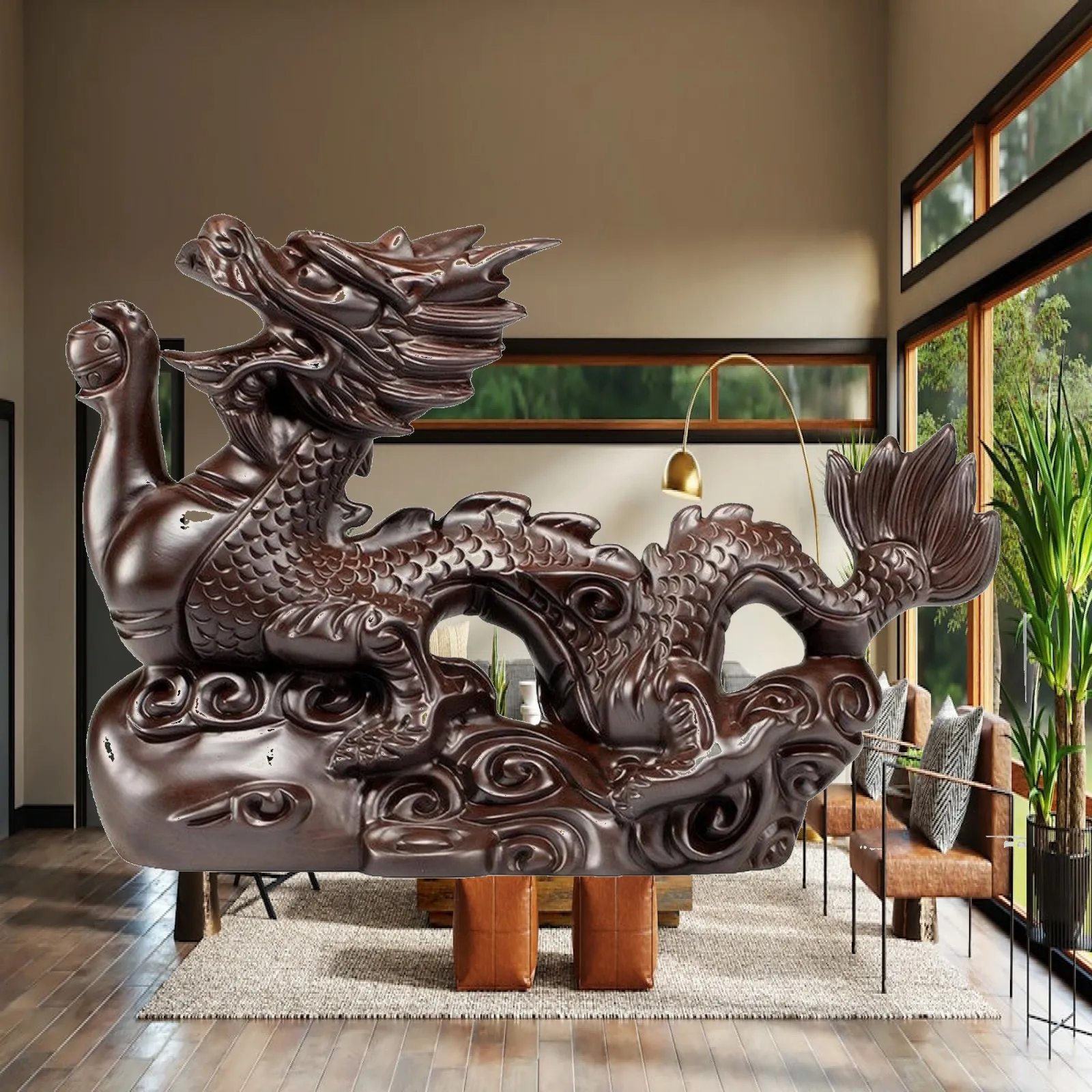 ornamento-in-stile-cinese-a-forma-di-drago--intricata-statuetta-di-drago-in-legno-intagliato-finitura-lucida-per-soggiorno