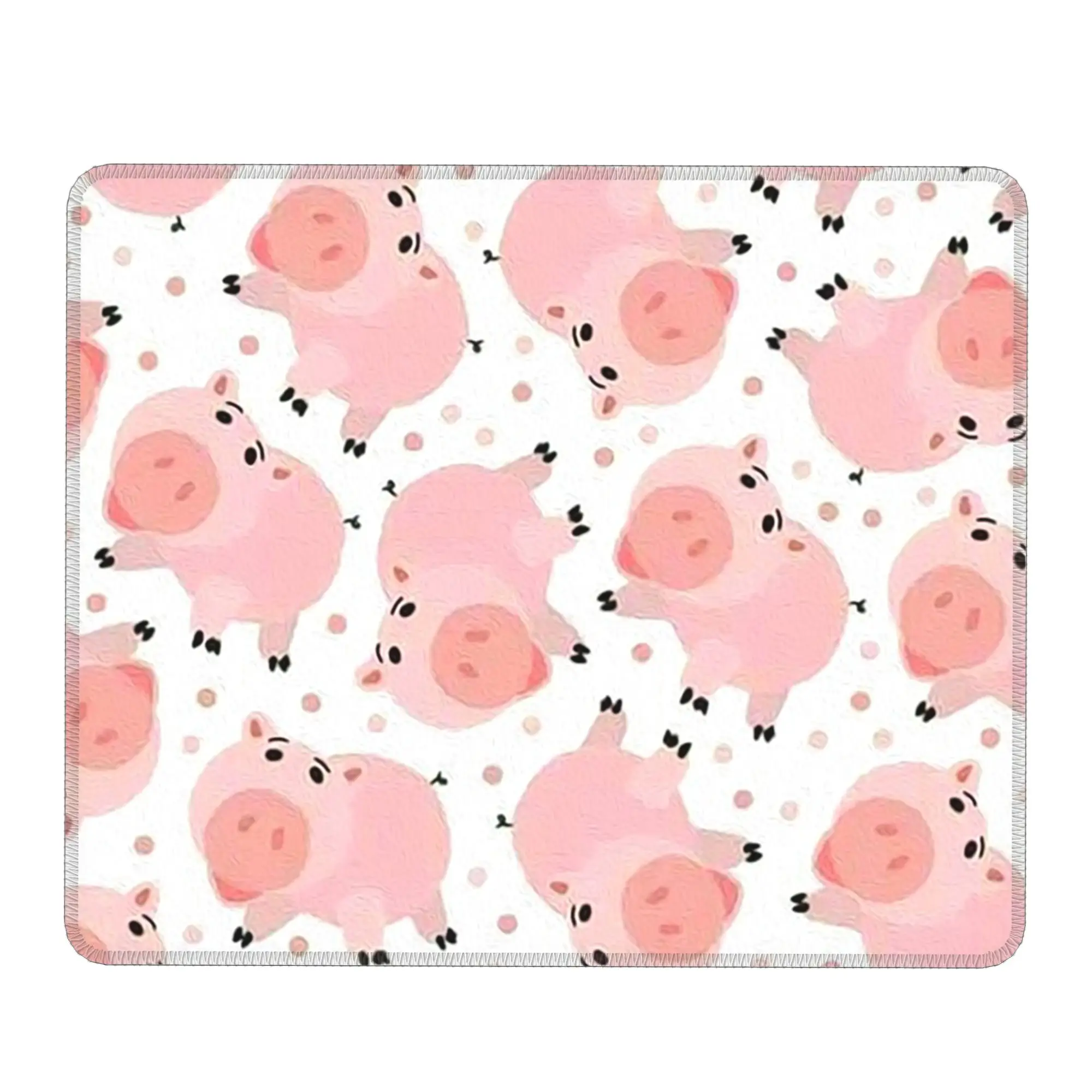 Cartoon Pink Cute Pig Pattern Mouse Pad Computer Keyboard Mouse Mat Gaming PC Laptop Desk Mat Office Table Mats