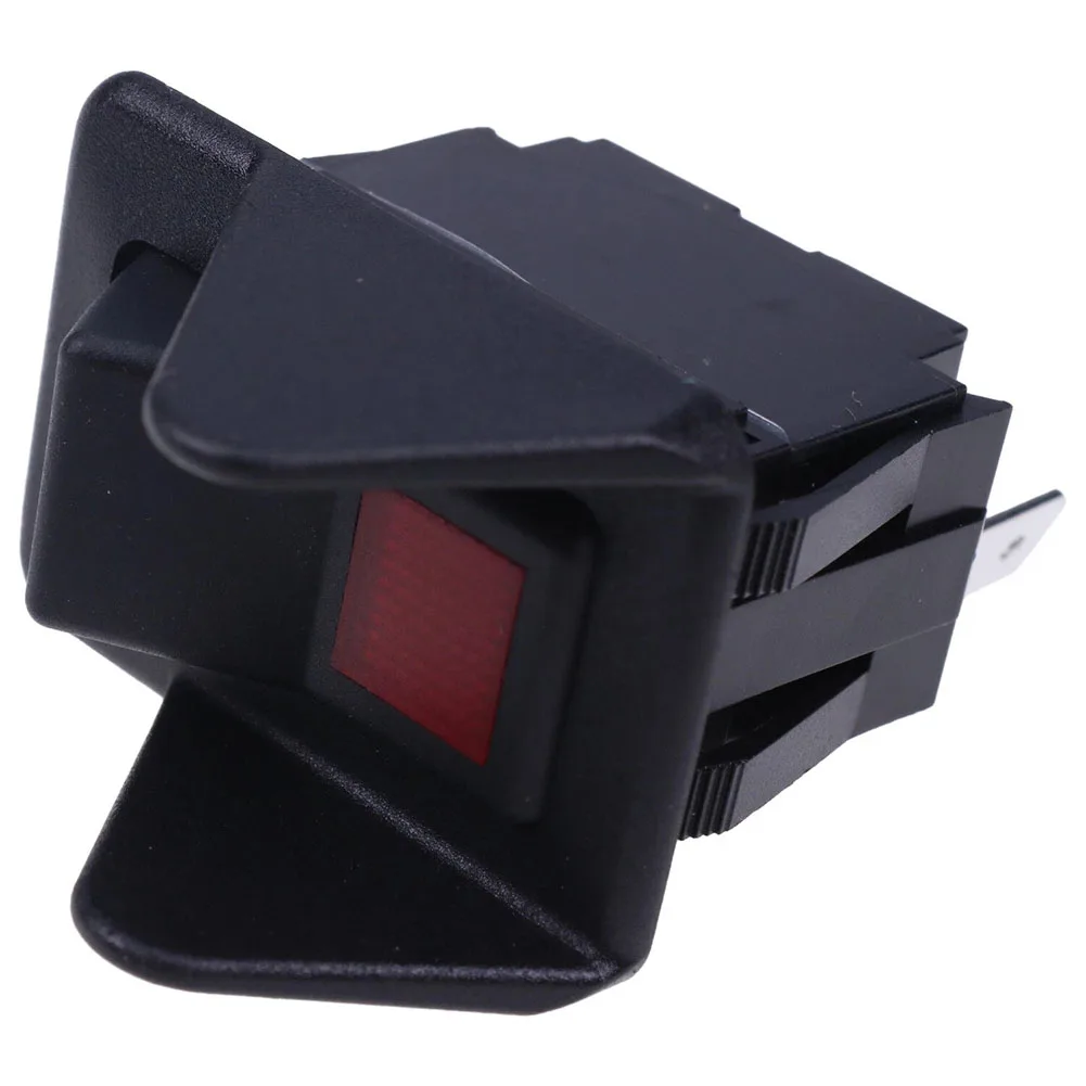 Guarded 3 Terminal Rocker Switch 30T35687 for Muncie For PTO Use Illuminated Front Indicator 12V 2A Snap-in Mount