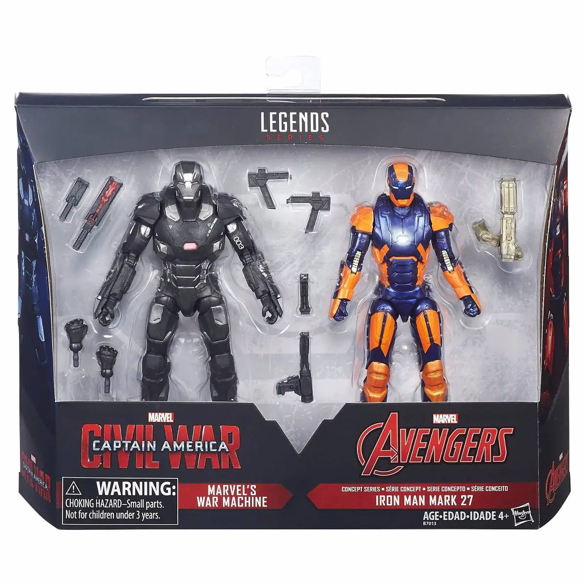 Marvel Legends Iron Man MK 27 y Warmachine Paquete de 2 figuras de acción de 6"