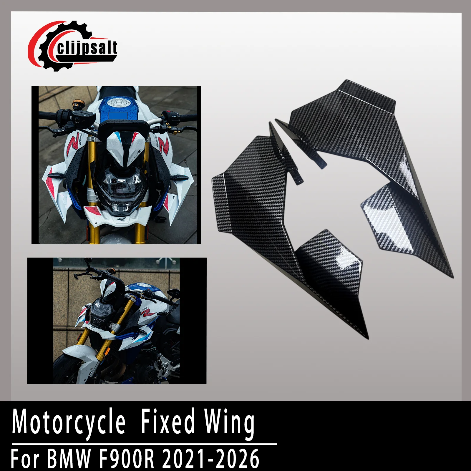For BMW F900R F900 R 2021 2022 2023 2024 2025 2026Motorcycle Front Spoiler Fairing Fixed Wings Side Spoiler Winglet Kit