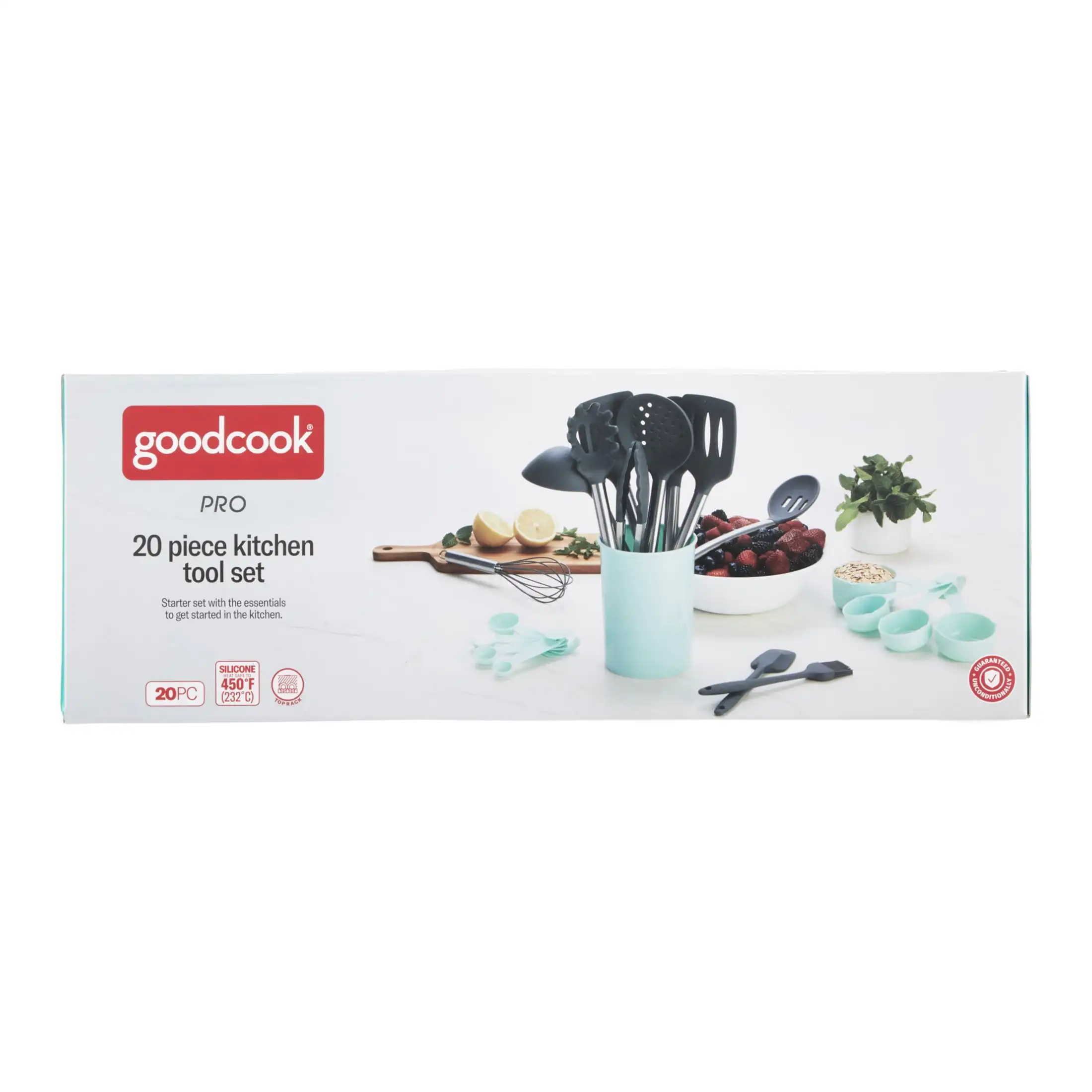 

PRO 20 Piece Kitchen Tools & Gadget with Crock Set Contains kitchen essentials for stirring, stir-frying beating ，measuring.