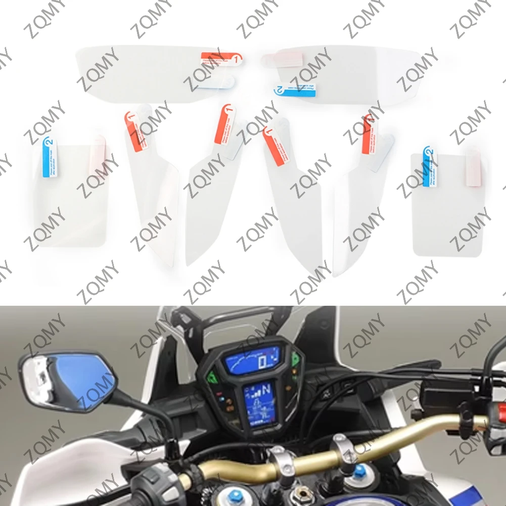 2 Sets Motorcycle Speedometer Scratch Screen Protector Dashboard Protection Film For Honda Africa Twin CRF1000L 2016-2017