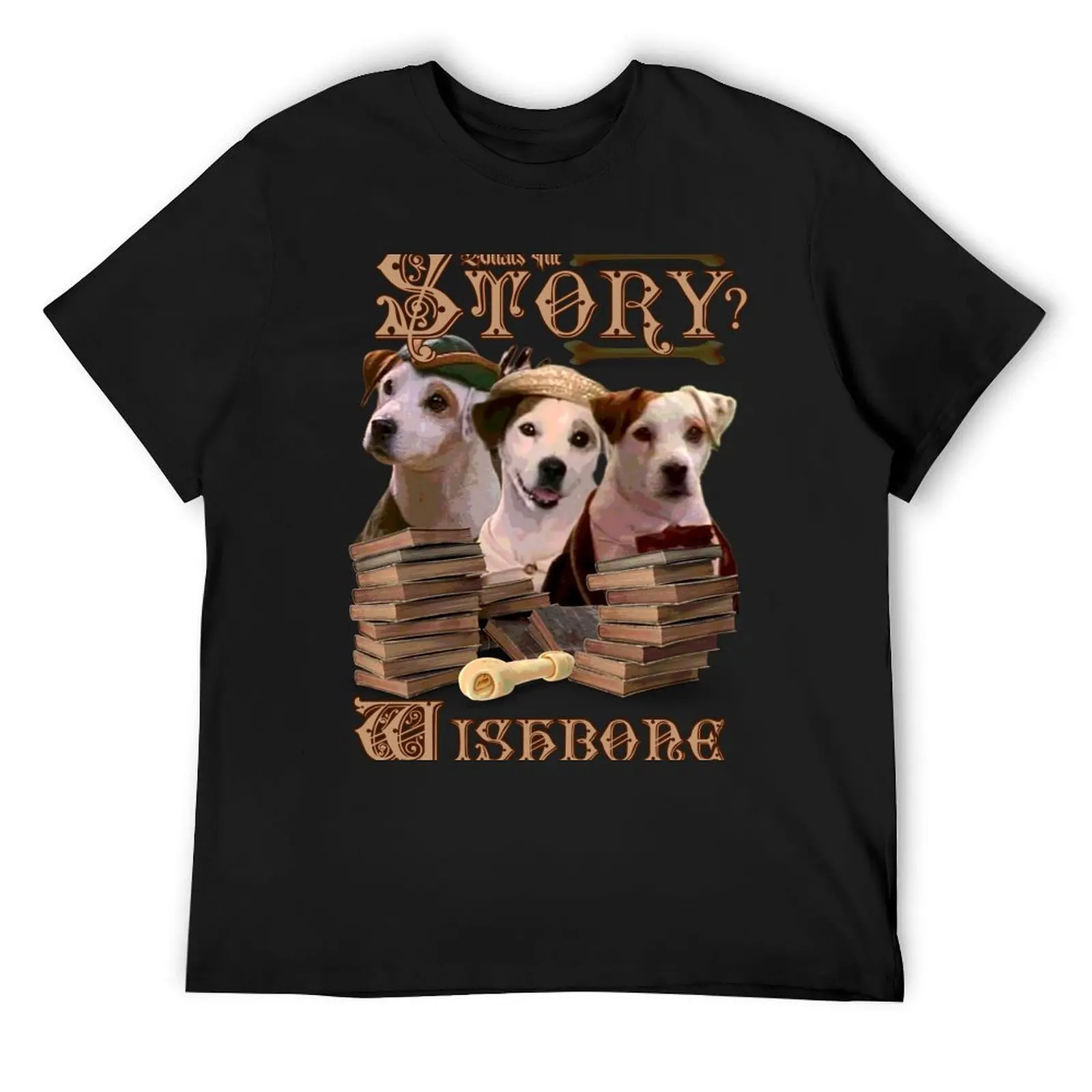 What's the story Wishbone? T-Shirt boys whites luxury clothing labubu heavyweights clothes for men