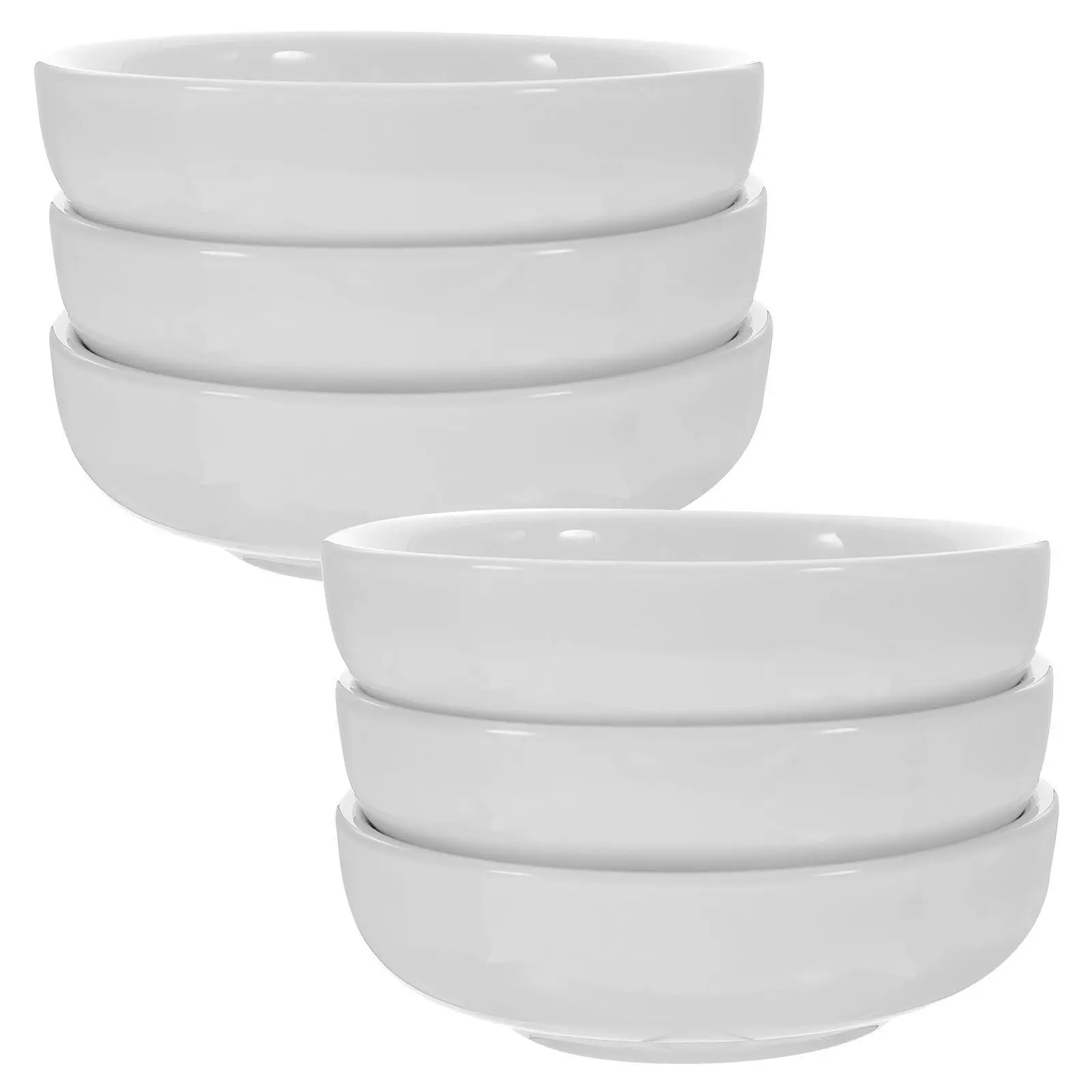 

6Pcs Ceramic Sauce Dishes White Porcelain Mini Plates Small Dipping Bowls for Condiments Appetizers Kitchen Restaurant Serving