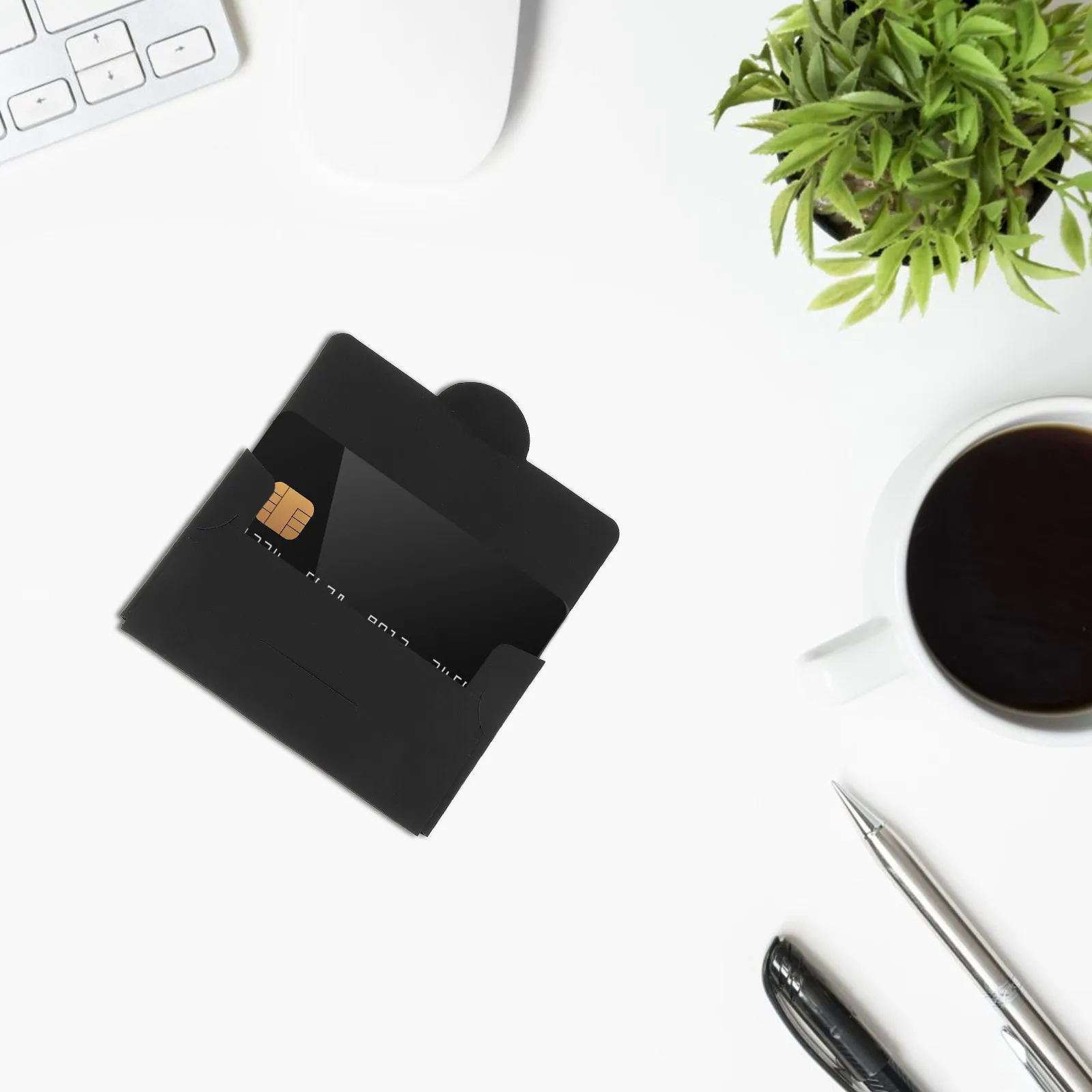 

50 шт. защитных чехлов из крафт-бумаги для кредитных, ID, бизнес-карт и ключей от отелей, органайзер-конверт, держатель для карт