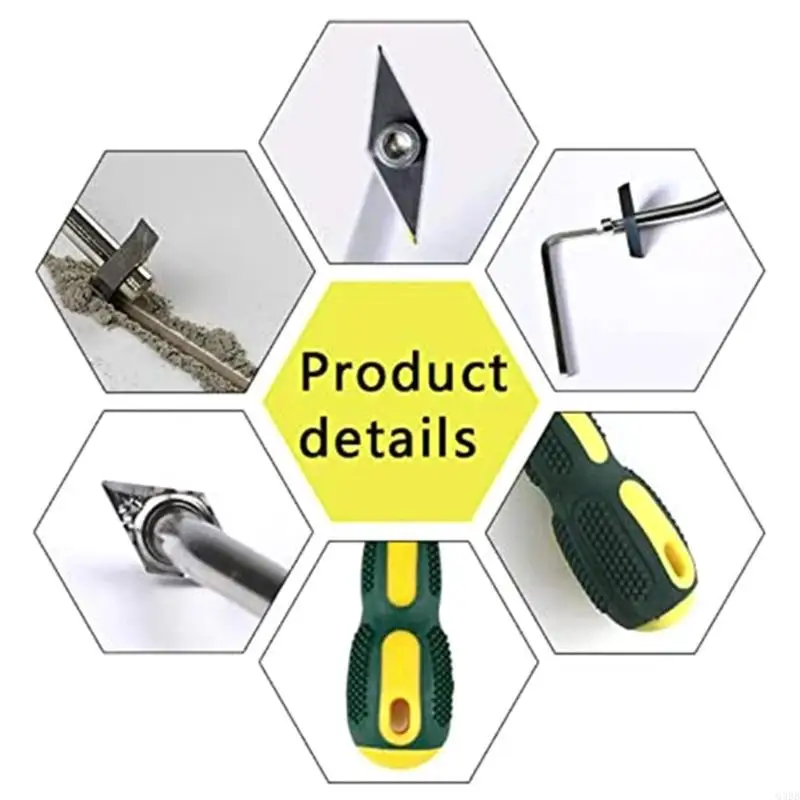 Q39B 9PCS / Set Steel Ceramic Tile Bit Bit Tiles Remover coulis du