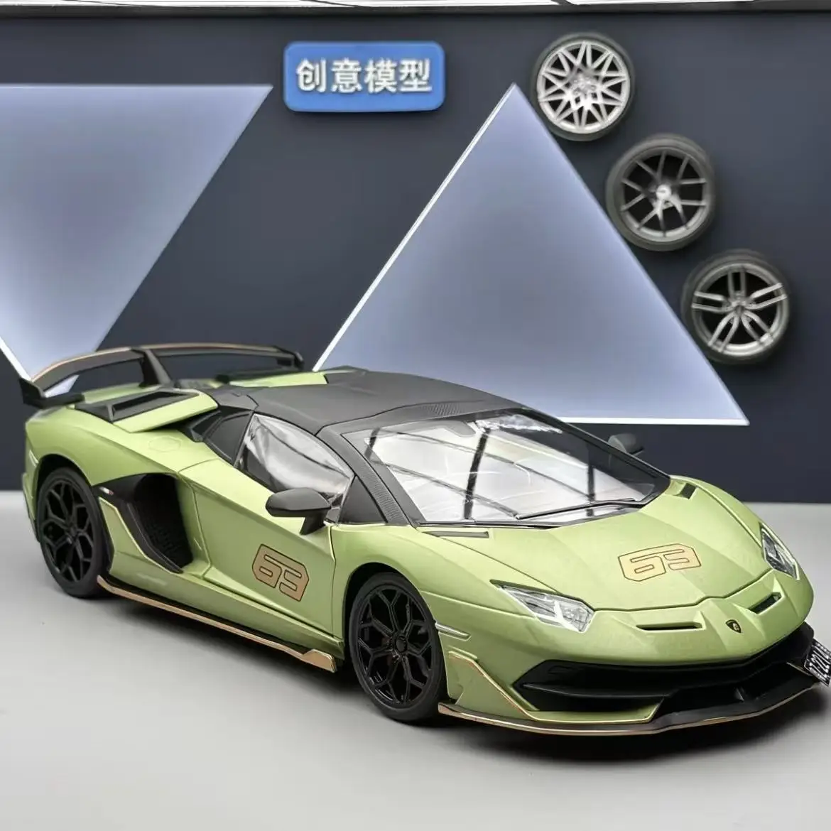 

Модель спортивного автомобиля из сплава, подходящая для детских подарков, масштаб 1:24, SVJ63, коллекционная модель премиум-класса.