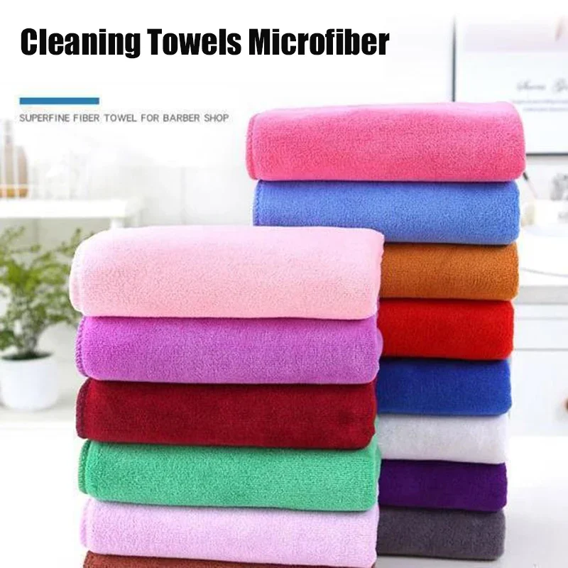 Microfiber Towels for Car Cleaning Wash Towel Microfiber Drying Dryer Kitchen Mirrow Car Care Detailing Cloth Household Duster