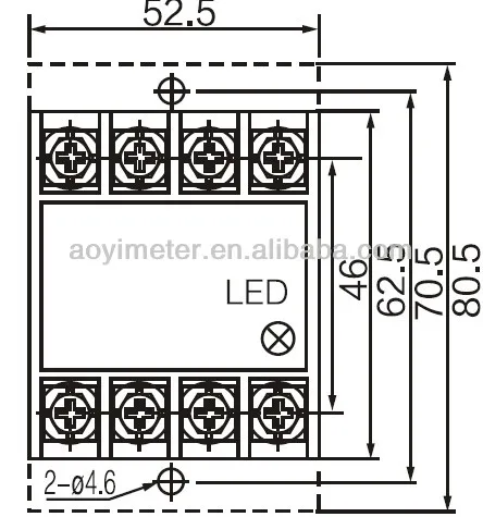 AOYI مرحلات الحالة الصلبة الصناعية SSR2-25DA