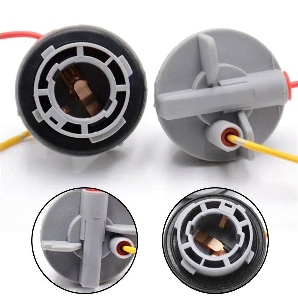2pcs Bulb Holder Connector Indicator Stop Tail Brake Light Base BA15S 1156 382 Socket For Car Motorcycle Scooters