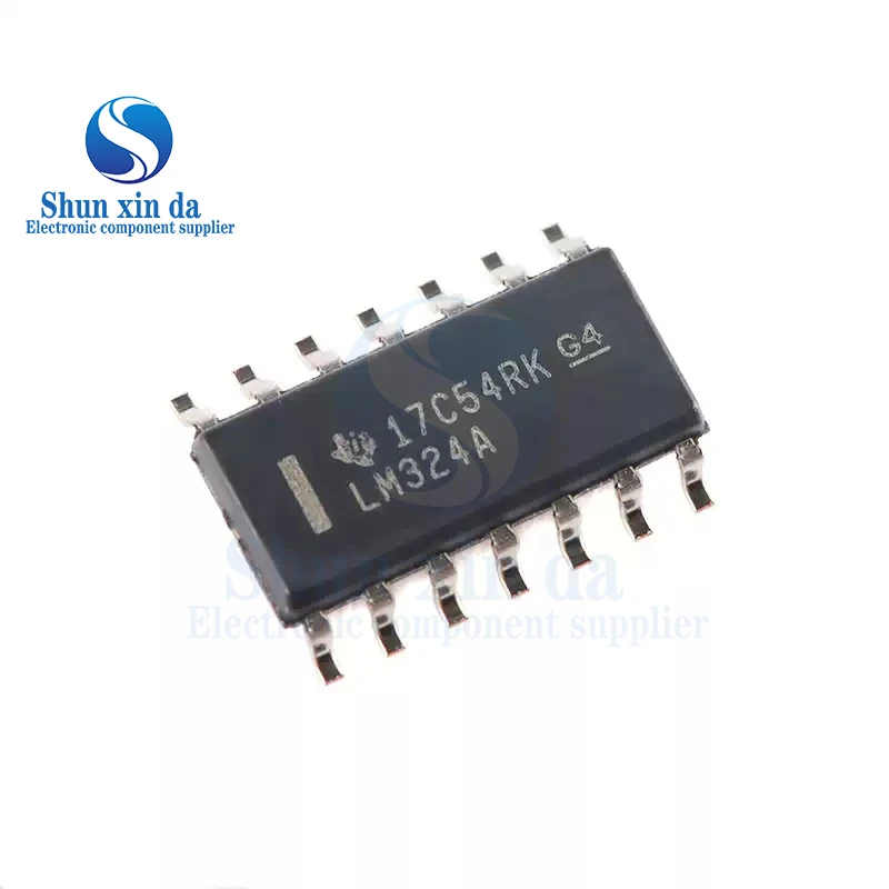 10PCS LM324A LM324ADR LM324AN LM324 LM324ADR2G DIP-14 SOP-14 Single Supply Quad Operational Amplifiers SMD IC Chip