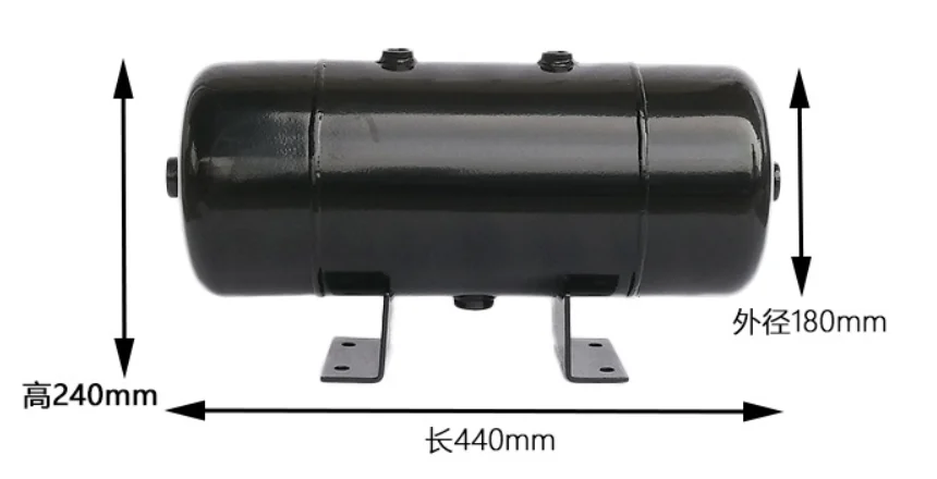 

10л 30л бак воздушного компрессора для хранения газа небольшой вакуумный буферный напорный бак горизонтальный с подставкой для воздушного рожка 2025 НОВЫЙ