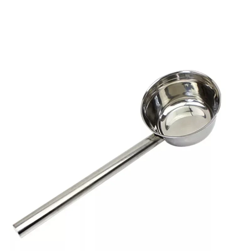 TOPBATHY Louche Inox à Long Manche Ergonomique - Cuillère à Eau Cuisine Restaurant Potager Robuste