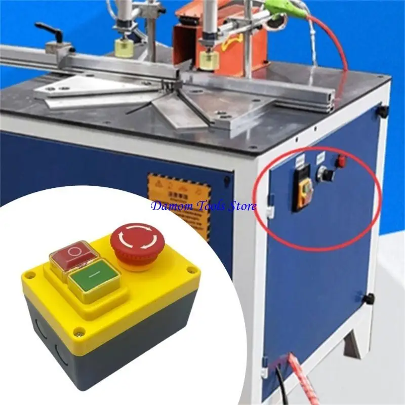 57BE Professional Electric Tool Safety Switches with Power Cut Feature Electromagnetic Push Button Switches Simple Installs