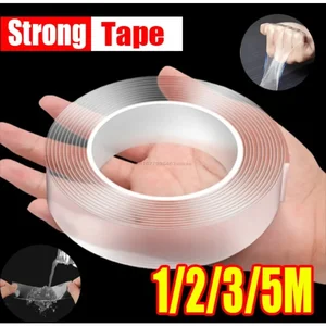 Double Sided Nano Tape Extra Strong Decorative Adhesive Tape Thickened Transparent Waterproof Tape Glue Useful Things for Home