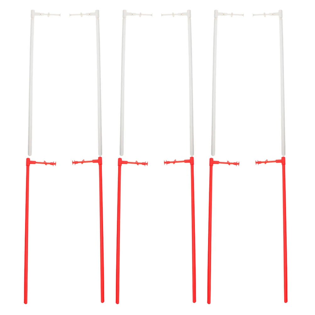 

12 Pcs Wind Outdoor Windmill Pole Accessories Plastic Making Rods Windmills