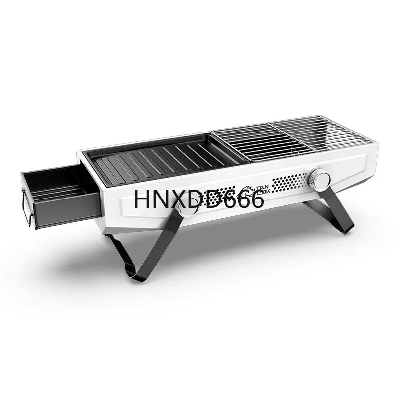 Non-smoking indoor barbecue grill household portable tools