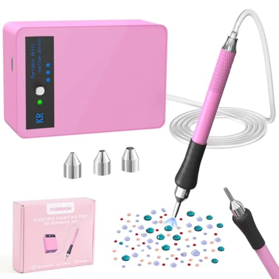

【Spot goods】8PCS Electric Diamond Art Painting Pen Tool Set Cordless Diamond Art Pens USB Rechargeable Vacuum Diamond Art Kit w