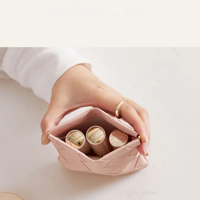 Chiusura automatica Auricolare cablato Borsa portatile Borsa per trucco per rossetto Mini borsa digitale portatile Borsa per cavo dati