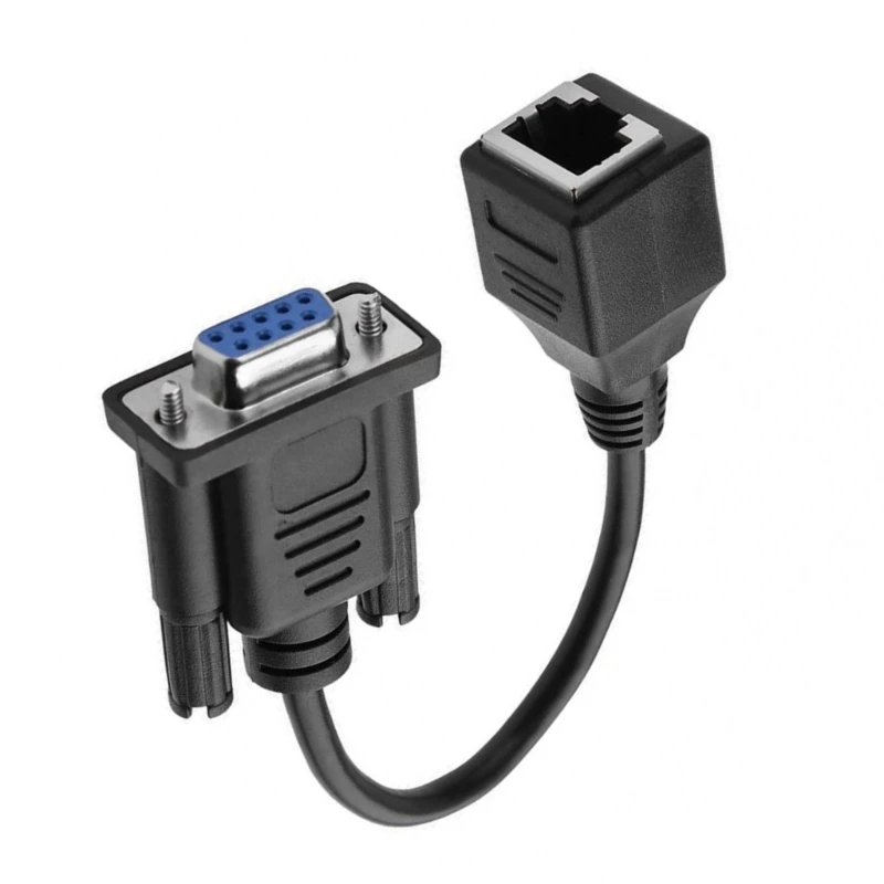 Versatile DB9 Extender DB9 to RJ45 Extension Cable for Various Applications