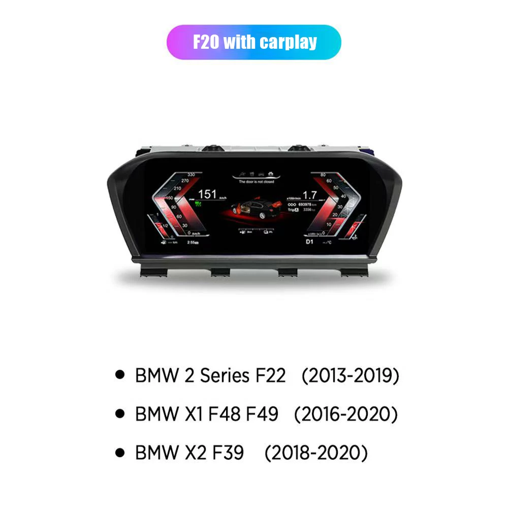 Auto Digitale Dashboard Voor BMW 1 2 Serie F20 F21 F52 F22 X1 F48 F49 X2 F39 Panel Snelheidsmeter Virtuele Cockpit Instrumentenpaneel