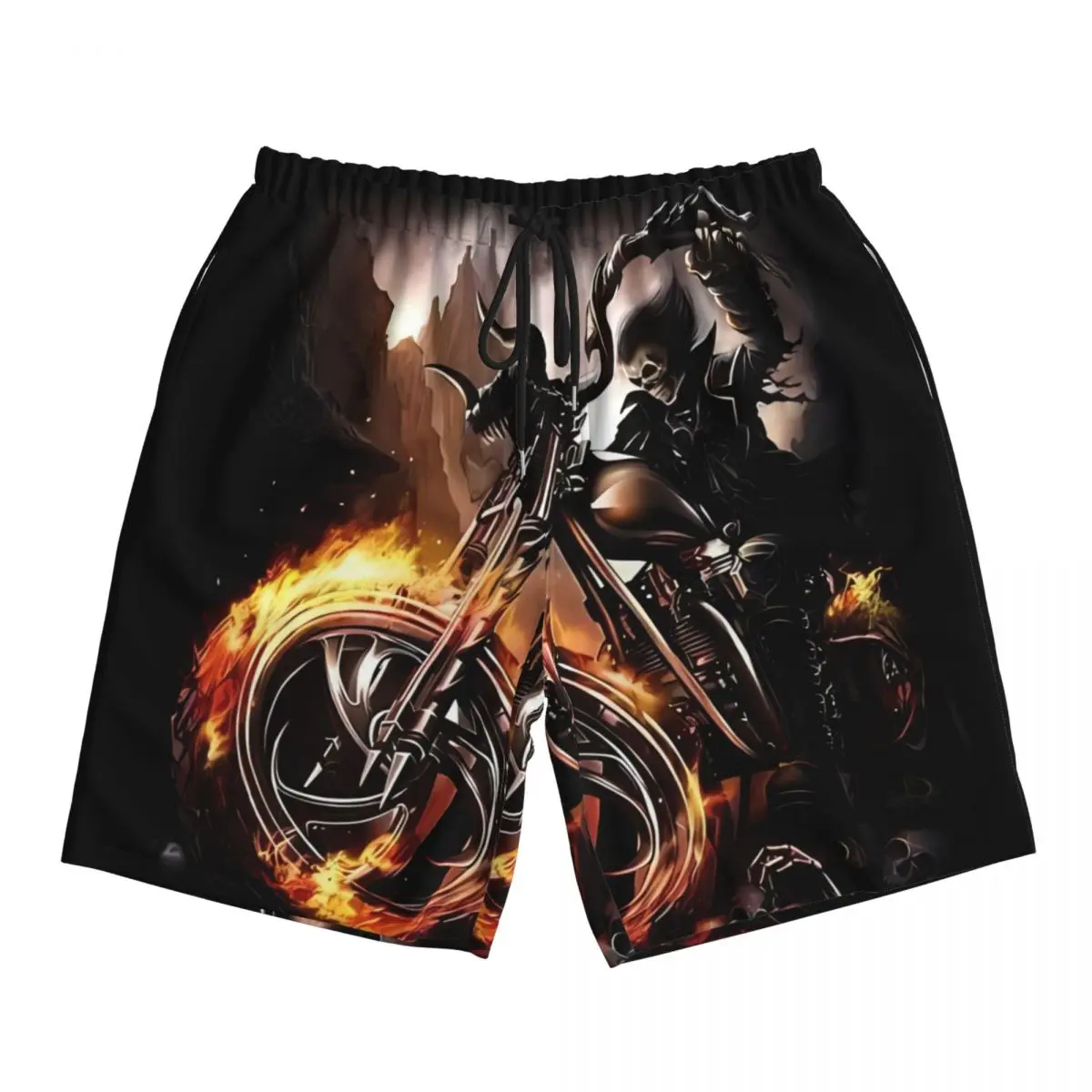 Summer Board Shorts Male Retro Skull Horror Hip Ho Sportswear 3d Punk Board Short Pants Classic Quick Dry Swim Trunks Plus Size