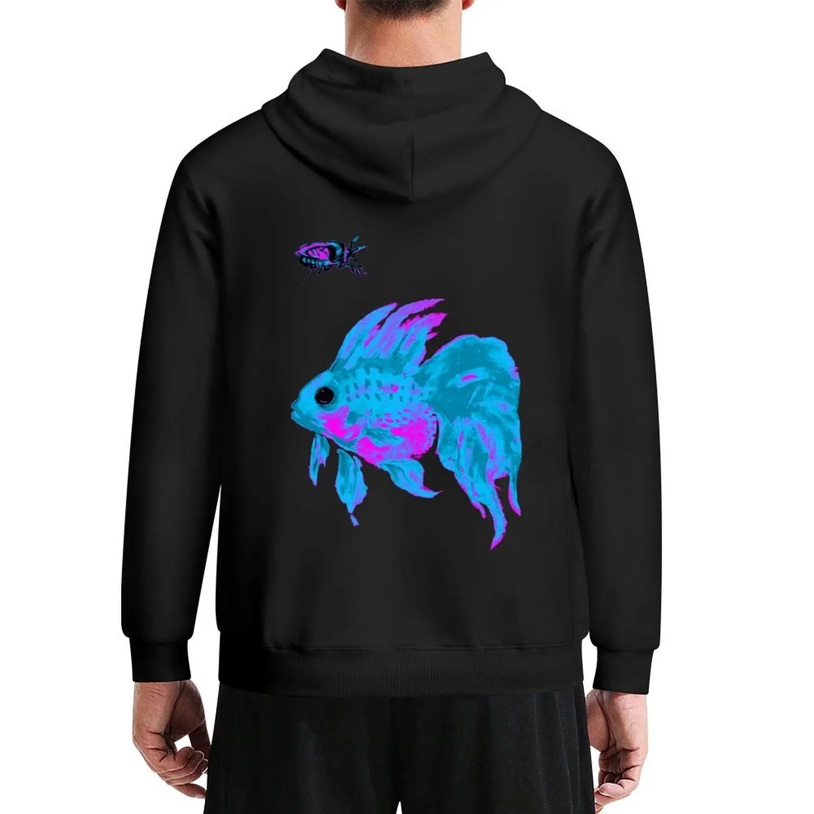

cool electric goldfish & bug Hoodie clothes for men men's sweat-shirt men's clothing men's coat hoodie sweatshirt