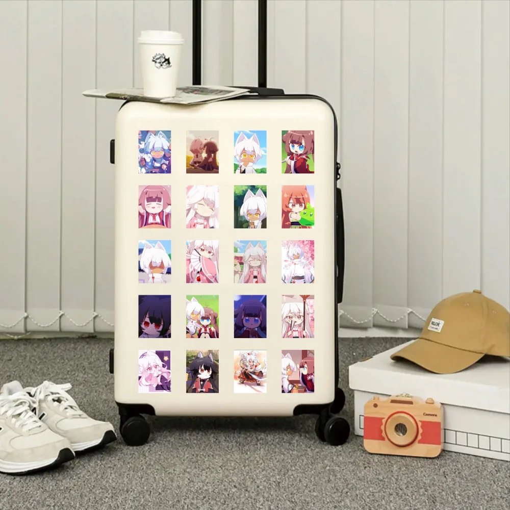 60 SZTUK Zdjęcia kotów Animacja Kreskówka Dekoracja Walizka samochodowa Etui na telefon komórkowy Naklejki materiałowe na notebooka